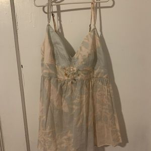 Rebecca Taylor pale pink and blue coral pattern tank. Size 6